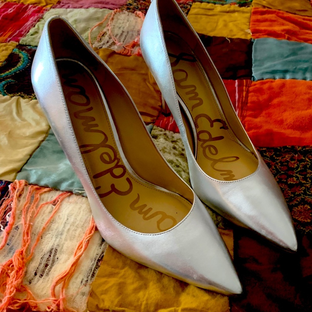 Silver Pumps